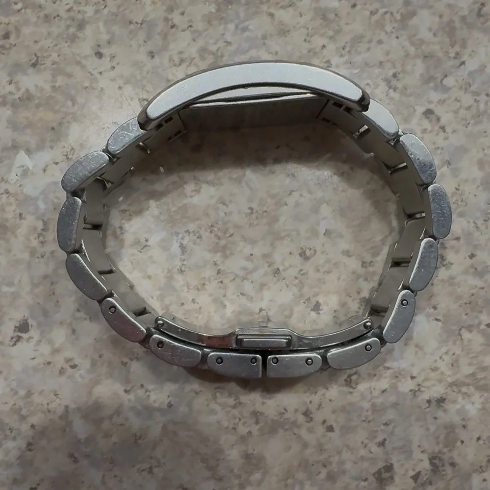 Burberry Silver Geometric Dial Watch
